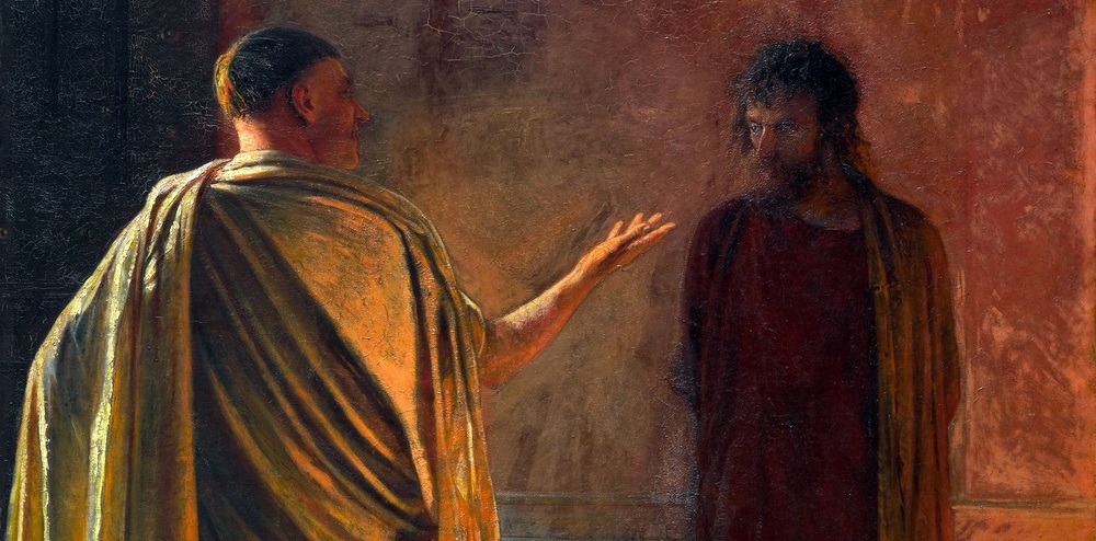 Pontius Pilatus und Jesus / Nikolai Ge, Public domain, via Wikimedia Commons
